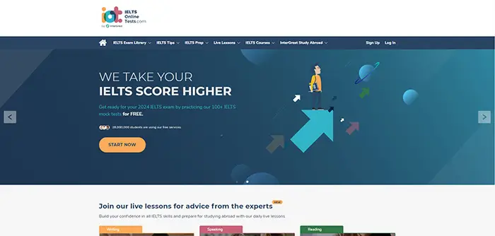 سایت ieltsonlinetests.com برای آزمون آنلاین آزمایشی آیلتس