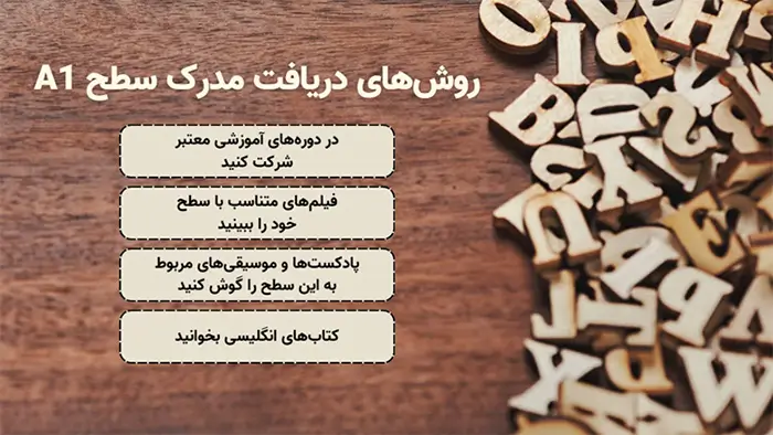 روش های دریافت مدرک a1