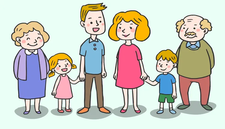 اعضا خانواده به انگلیسی